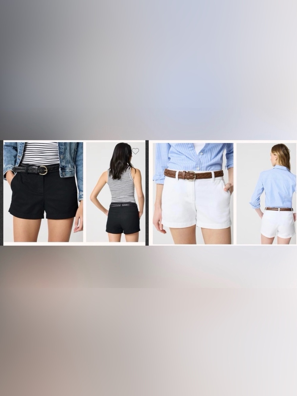 J. Crew
NWT pair of JCrew 3.5 in inseam shorts sz 4
black
white